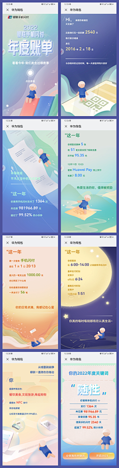 ——sure采集到UI-年度报告 H5