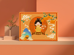Doris月亭采集到我的包装插画