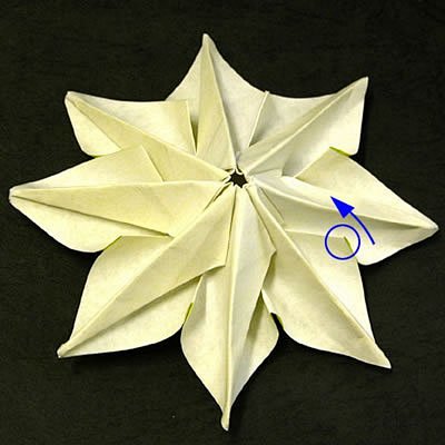 折纸教程：教你折太阳花向日葵 (16)