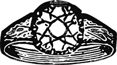  复古戒指  - 源文件下载【酷图网】复古生活用品,手绘,女性用品,首饰,戒指,项链,手绘复古用品,