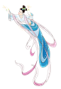 中秋手绘嫦娥png