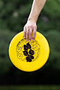 flying disc font graphic design  moon Outdoor Packaging sport typography   visual identity