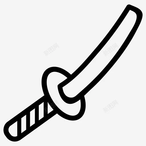 武士刀日本忍者图标 UI图标 设计图片 免费下载 页面网页 平面电商 创意素材-花瓣网