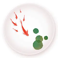 水彩中国风——年年有鱼·鱼盘-石家小鬼_水彩,鱼,中国风,古风,玉盘_涂鸦王国插画
