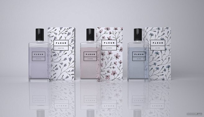 FLEUR香水品牌的包装与标识-Nata...