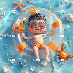 暑假快乐夏季阳光度假水上乐园海报