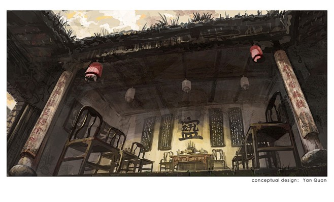 中国风写实场景气氛图来自cgbook.c...