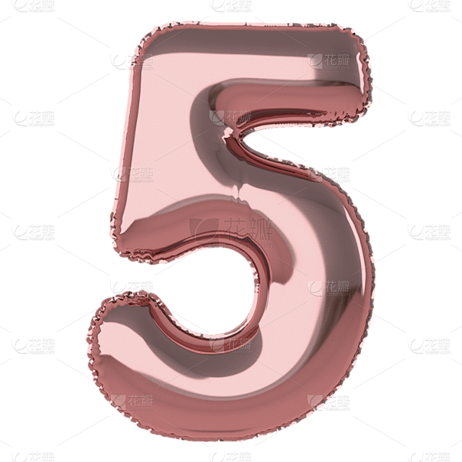亮面气球数字装饰C4D-5