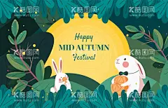ai矢量扁平风中秋背景  - 源文件下载【酷图网】绿色,月饼,赏月,月亮,树叶,创意,领结,手绘,可爱,玉兔,中秋,中秋节,中秋海报,中秋节海报,中秋背景,中秋晚会,中秋贺卡,中秋展板,月满中秋,中秋佳节,欢度中秋,中秋促销,中秋情,中秋礼,中秋广告,中秋素材,中秋展架,中秋易拉宝,中秋活动,中秋宣传单,单页传单,中秋主题,月饼包装,中秋设计,电商
