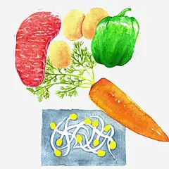 各种食材手绘画片 平面电商 创意素材
