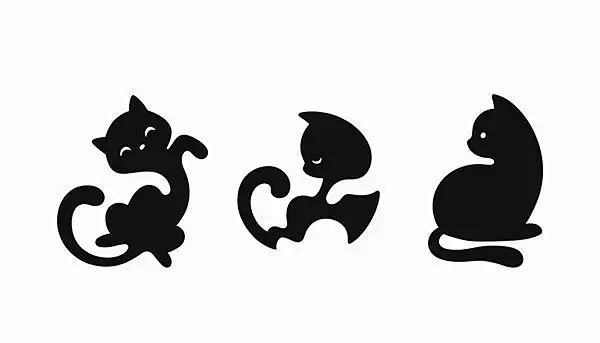 关于猫的卡通LOGO创意 : 关于猫的卡...