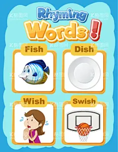 英文识字  - 源文件下载【酷图网】英文识字,益智,英语识字,发音,英语学习,英语单词,学习英语单词,学英语,英语教育,英语教学,教育元素,教育素材,教学元素,教学素材,金鱼,矢量金鱼,卡通金鱼,手绘金鱼,金鱼插画,碟子,盘子,矢量碟子,卡通碟子,手绘碟子,碟子插画,许愿女孩,卡通女孩,手绘女孩,篮球,矢量篮球,卡通篮球,篮球框