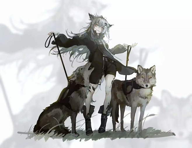 #明日方舟# 是个狼人 拉普兰德 画师：寂羽