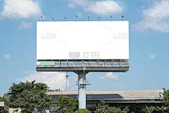 空白广告牌模型模板在曼谷，泰国