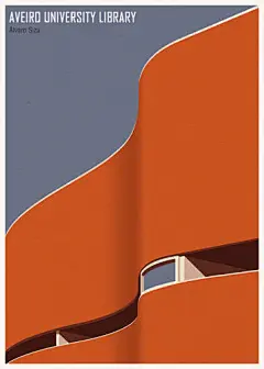 The World's Most Iconic Libraries, Reduced To Their Essential Forms  : If your walls aren't entirely obscured by bookshelves, then these posters are another way to get your bibliophilic fix.