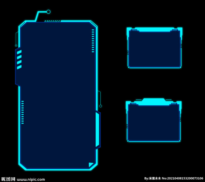 科技框 科技感 游戏框 科技