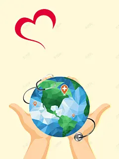 世界卫生日背景矢量图高清素材 海报 设计图片 免费下载 页面网页 平面电商 创意素材