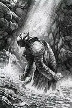 极致的线条感——美国插画大师伯尼·莱特森的黑白钢笔画作品欣赏