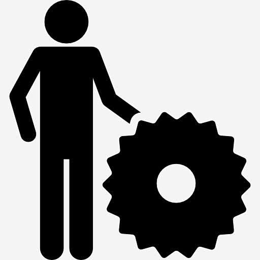 剪影与齿轮图标 https://88IC...