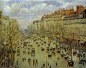 Boulevard Montmartre on a Sunny Afternoon by Camille Pissarro