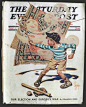 1940 Saturday Evening Post Cover ~ Rug Beater ~ J.C. Leyendecker