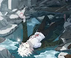 (pid-41634705)ネタバレ注意 [动漫：弹丸论破3 绝望篇] [人物：狛枝凪斗] [同人插画] [ACGN/二次元] [2016年七月新番] [pixiv] [美少年] [作品未向作者授权侵删致歉]