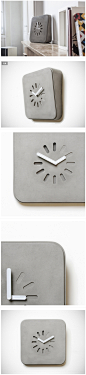Life in Progress Concrete Clock 生活中的混凝土时钟 生活圈 展示 设计时代网-Powered by thinkdo3
