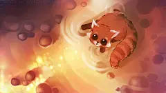 Apofiss水彩插画作品：小黑猫Yin壁纸 - shining cat 图片壁纸20