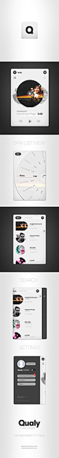 Qualy app. by Andrew Miron, via Behance: 