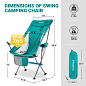 Amazon.com : KingCamp Lightweight Portable Folding Camping Chairs Adults with Armrest, High Back Compact Camping Chair, All Aluminum Alloy Bracket, Ultralight Camp Chairs Adults-Carry Bag,Side Pocket,Headrest : Sports & Outdoors