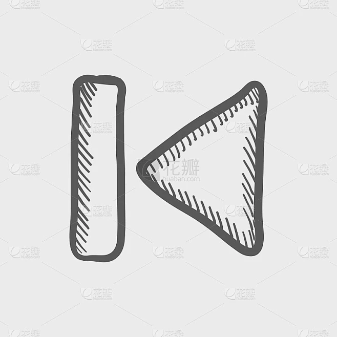 上一个按钮示意图图标素材-花瓣网