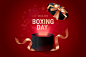 Realistic boxing day background