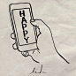 LINDA VAN BRUGGEN happy fun illustration sad GIF
