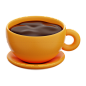 Coffee Cup 3D Icon