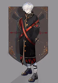 插画图集二次元薄涂人物男 (31)