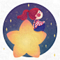 Little Girl and Stars