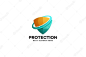 Gradient protection logo Premium Vector