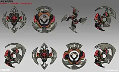 【画师  Johnson Truong 帅气十足的武器设计】呆萌的小怪兽OCG插画控