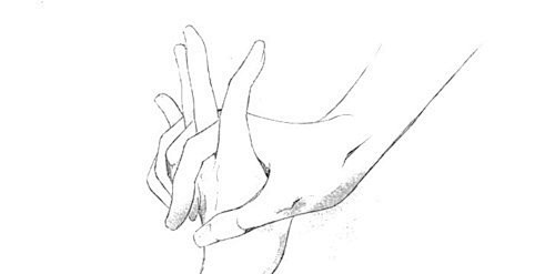 牵手 绘画参考 ​​​​