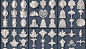 Architectural kit bash on Cubebrush.co : This is a collection of 218 composite ornaments including elements such as: decorative leaves, acanthus leaves
simple french cartuches and various scroll and shell elements. These can be used as base meshes for the