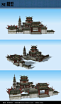 古建寺庙SU模型图片