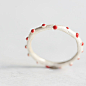 代购 西班牙原创设计师SarahR 手工纯银戒指 简约经典可爱 红波点 新款 2013 正品