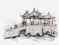 扬州五亭桥黑白素描画_新图网 https://www.ixintu.com