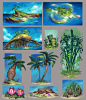 Runescape The Arc Island's Environments, Yann Blomquist : Worked on Runescapes "The Arc - Eastern Islands" concept ideas, laying down some of the mood images and thumbnails as early ground work. I also had the chance to focus on the Cyclopes of 