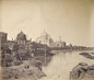 View of the Taj Mahal from the bank of the River Yamuna, Agra