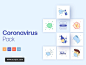 新冠状病毒预防措施的矢量插画图标素材 图标icon 