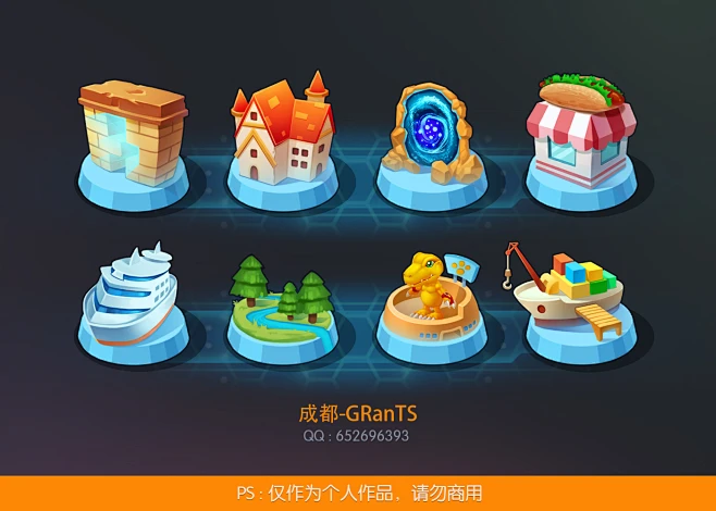游戏图标ICON-UI设计作品图片_横版跑酷关卡类图片素材-花瓣网