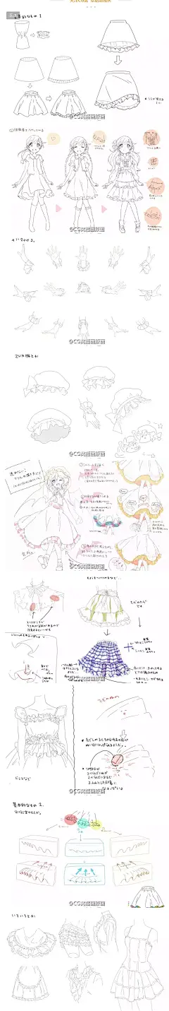 绘画参考 | 给女朋友画荷叶边，画不好会不会被打