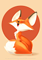 Fox, Vulpa - Art : I decided to take the INKTOBER 12TH: Sleepy Fox  sketch and finish the design to create this final piece.