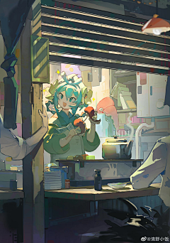 三只🐔采集到插画 场景